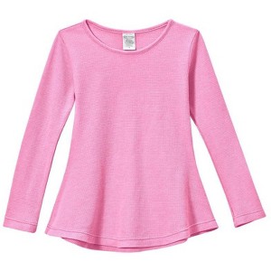 City Threads USA-Made Thermal Girls Soft & Cozy Long Sleeve Tunic - 1 of 2