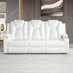Home Imports Emporium Sofa Set Reclining Home Theater Seating Set with LED Lighting - 1 of 4