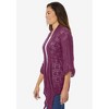 Woman Within Plus Size Open Front Pointelle Cardigan - 4 of 4