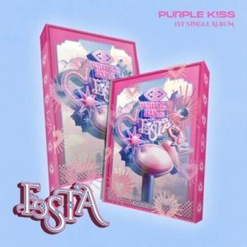 Purple Kiss - Festa - Main Version - incl. 96pg Photobook, Lyrics Pop-up Card, Envelope, Polaroid, Ticket, Hologram Card, 2 Photocards + Frame (CD)