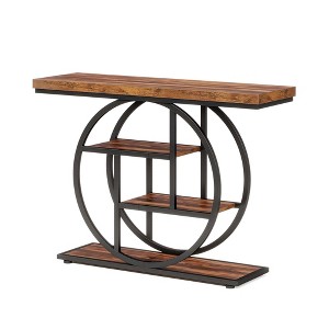 NicBex 31.49" H 4-Tier Console Table with Open Storage Shelves Sofa Table for Entryway Living Room - 1 of 4
