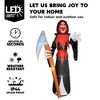 Joyfy 12FT Giant Halloween Inflatable Decoration, Scary Grim Reaper with Scythe for Halloween Indoor Outdoor Yard Lawn Garden Holiday Party Decoration - 2 of 4