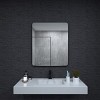 Aluminum Framed Rounded Rectangle Bathroom Wall Mirror,Vanity Mirror - 3 of 4