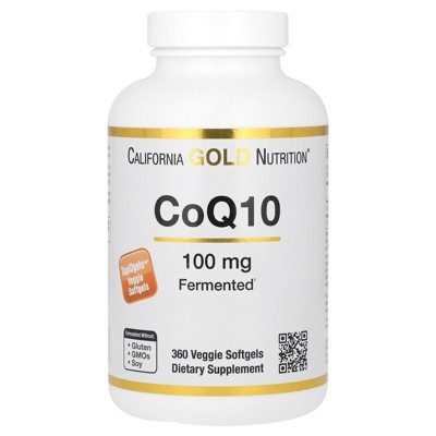 CoQ10 100 mg, Coenzyme Q10 Ubiquinone USP, Supports Mitochondrial Function*, 360 Veggie Softgels