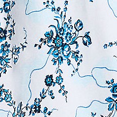 white/muted cobalt lace floral