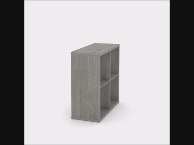 Mystic Oak 4-Cube Organizer Storage Bookcase