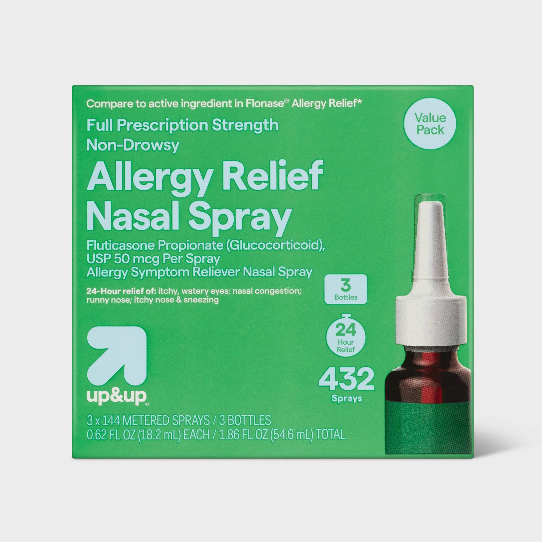 Fluticasone Adult Nasal Spray - 1.86 fl oz - up&up™