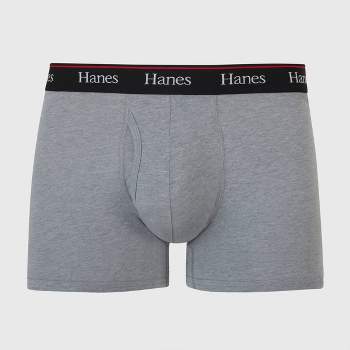 Hanes – Grey Lace Trim Brief Underwear-snazzy