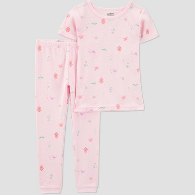 Carter's Just One You® Toddler Girls' 2pc Short Sleeve Snug Fit Pajama Set