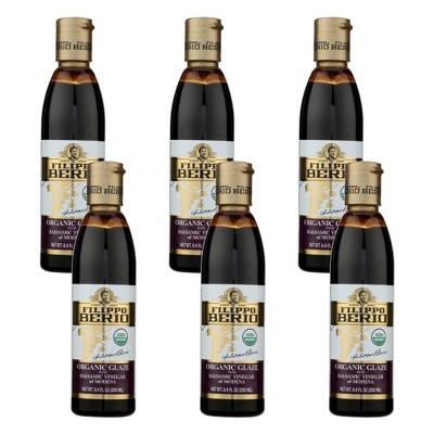 Filippo Berio Organic Glaze With Balsamic Vinegar of Modena - Case of 6/8.4 fz