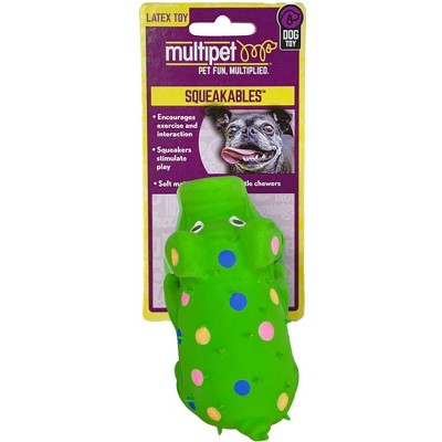 Green squeaky on sale dog toy