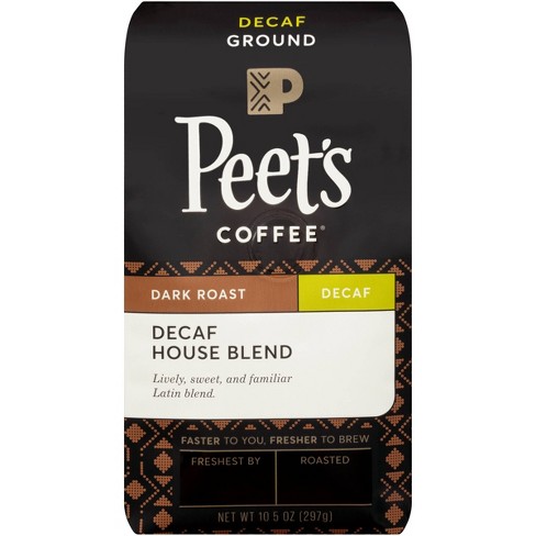 Peet S Decaf House Dark Roast Ground Coffee 10 5oz Target