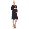 Maternity Cross Neckline Swing Dress - 2 of 3