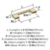 Amerock Versa 3-3/4 Inch Pull for Cabinets, Drawers, or Furniture - 4 of 4