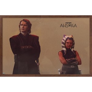 Trends International Star Wars: Ahsoka - Ahsoka and Anakin Throwback Framed Wall Poster Prints - 1 of 4