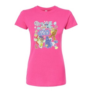 Women's - Star Wars - Easter Sticker -Juniors Fitted Graphic T-Shirt Fitted Graphic T-Shirt - 1 of 3