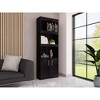 NicBex 3 Shelves File Cabinet with 1 Cabinet,Office Cabinet with Tier-Shelving Design,Modern Storage Cabinet,Filing Cabinet for Home Office - 2 of 4