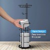 DOMETOUR Toilet Paper Holder Stand with Shelf, Bathroom Freestanding Toilet Paper Stand Holds 4 Rolls, Tissue Paper Roll Dispenser - 4 of 4