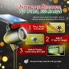 Startastic Solar Laser Christmas Projector Lights Remote Controlled Solar/USB Rechargeable Holiday Laser Lights Projector - 2 of 4