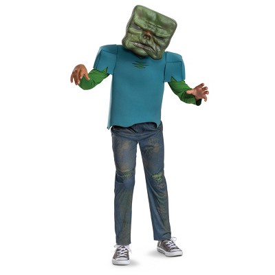Mojang Synergies AB Kids' Minecraft Zombie Movie Glow in the Dark Unisex Deluxe Costume Jumpsuit
