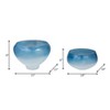 Decorative Glass Ombre Bowl Set for Table Decor - Modern Centerpiece Table Decorations and Console Table for Home Accent - Set of 2, 9", 6", Blue - 4 of 4