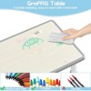 Adjustable Kids Table and Chair Set, 6 Chairs, Writable Activity Table with Storage Box, Non-Slip Legs for Home Daycare Classroom - 4 of 4