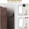 Garvee Shoe Cabinet with 3 Flip Drawers, 4-Tier Rattan Shoe Storage Cabinet, Freestanding Shoe Organizer with Adjustable Shelves for Entryway - 4 of 4
