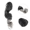 Unique Bargains Women's Nature Long Hair Ponytail Wig Clip 19.69inch Black Gray 1 Pc - 4 of 4