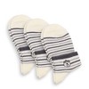 Anna-Kaci 3-Pack Women's Cartoon Embroidered Cotton Ankle Socks with Stripes and Color Speckle Design - 4 of 4