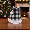 Unique Bargains Christmas Hat Plaid Christmas Hat Polyester 11.02"x15.75" 1 Pc - 2 of 4