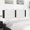 vidaXL Headboard Cushion White and Black 59.8" Faux Leather - 3 of 4