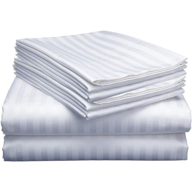 Noble House Easy Care 1800 Embossed 6pc Wrinkle Resistant  Super Soft Sheet Set With 18" Deep Pockets, 2 of 5