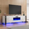 U-Shaped Legs Fireplace TV Stand with Fireplace - 2 of 4