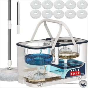 Deep Cleaning Pro: Gen 1 Spin Mop with Chamber Water System - Prevents Cross-Contamination, Heavy-Duty 2-Gal Setup for Large Spaces - 1 of 4