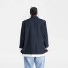 KBB by KAHLANA Women's 'The Shirt Blazer' - Navy/White Striped - 2 of 3