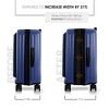 TravelArim 22” Carry On Luggage with Luggage Scale, Airline Approved Carry On Suitcase with Wheels, Small Suitcase - 3 of 4