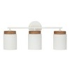 Capital Lighting Liam 3 - Light Vanity in  Light Wood/White - 4 of 4