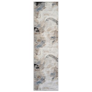 World Rug Gallery Neutral Desert Drift Area Rug for Living Room, Entryway, or Family Spaces – Easy to Clean and Comfortable Underfoot - 1 of 4