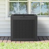 Lirago 31.2 Gal 118L Outdoor Storage Box with Lid Weatherproof Polypropylene Resin UV Protected KD Design Black - 3 of 4