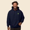 Dalix Alien Embroidered Fleece Zip Hoodie Cold Fall Winter Mens - 2 of 4