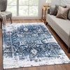 Machine Washable Area Rug Low Pile Vintage Ultra-Thin Non Slip Non Shedding Rugs Stain Resistant Foldable Indoor Carpet for Living Room Bedroom - 2 of 4