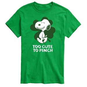 Men's - Peanuts - Too Cute To Pinch Short Sleeve Graphic T-Shirt - 1 of 4
