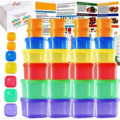28-PC Portion Control Container Kit for 21-Day Plan, with e-Book & Tally Chart