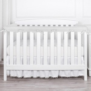 LISM 3PCS Crib Rail Covers Teething Edge & Corner Guard Coverage Straps for Full Size Crib - 1 of 4