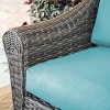 Leisure Made Walton 7pc Wicker Sectional in Spa Blue Fabric - 4 of 4