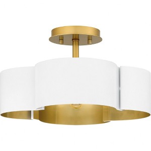 Quoizel Lighting Balsam 4 - Light Semi-Flush Mount in  White Lustre - 1 of 4