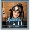 PosterPalooza | Square Textured Blue Picture Frame - UV Acrylic, Foam Board Backing, Hanging Hardware - 2 of 4