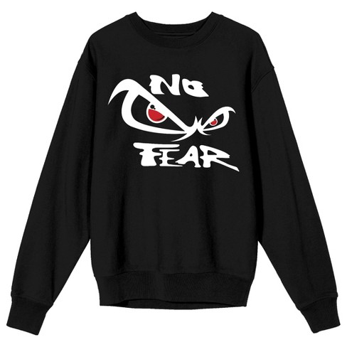 No Fear Classic Logo Adult Black Crew Neck Long Sleeve Sweatshirt 