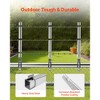 VEVOR Barbed Wire Arm, 10 Packs 14.8 in Fence Post Extender for 1.3" to 1.5" Chain Link Fences, U Bracket Design, Silver - 4 of 4