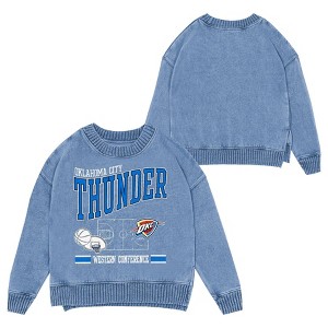 NBA Oklahoma City Thunder Kids' Crew Fleece Sweatshirt - 1 of 3